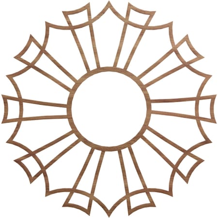 Ekena Millwork Augustus Wood Fretwork Pierced Ceiling Medallion, Walnut, 36"OD x 12 5/8"ID x 3/8"T CMWP36X36X0375AUWA